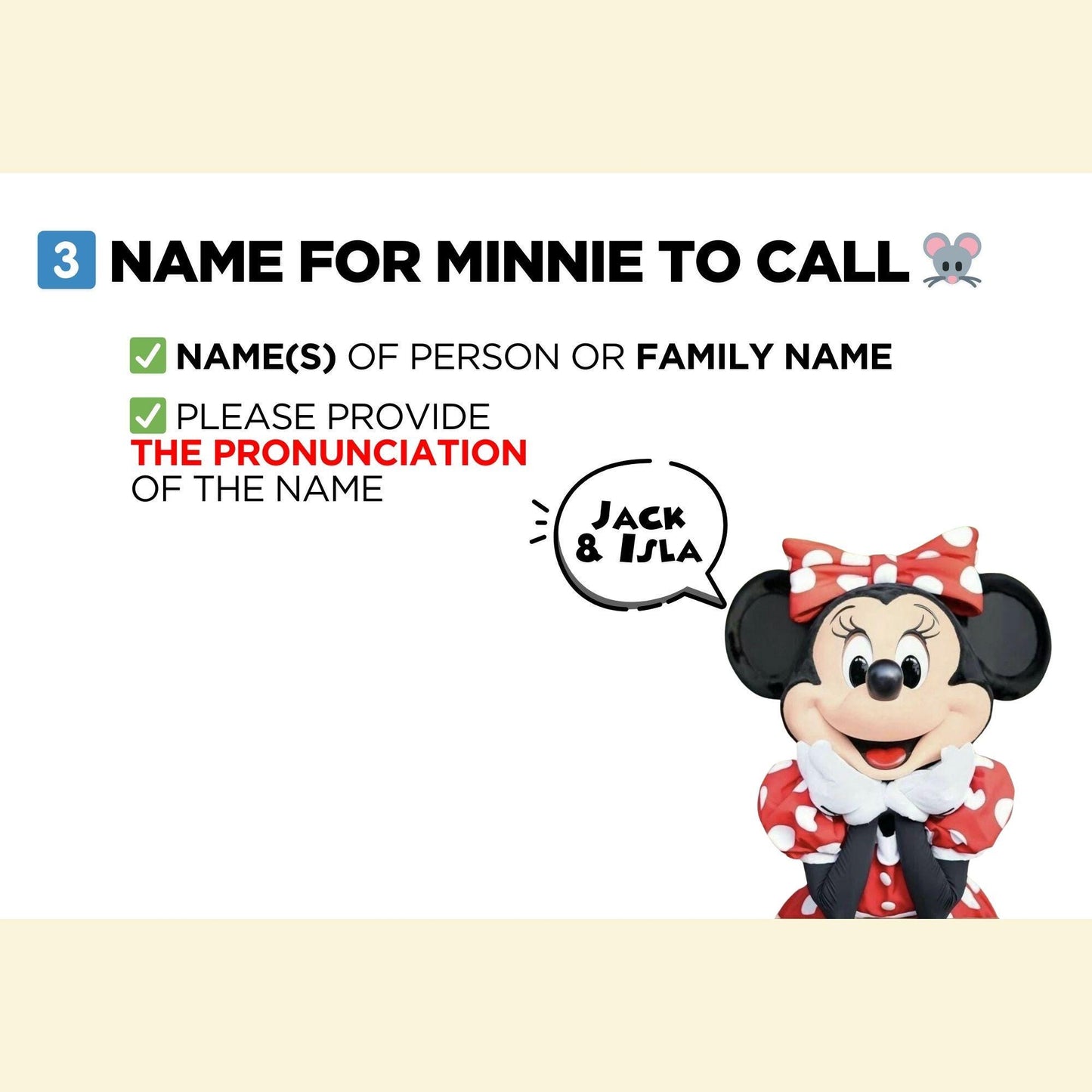 Personalized Surprise Trip Reveal Video Message Movie Mouse Kids Family Magical World Land Theme Park Orlando Florida California Paris