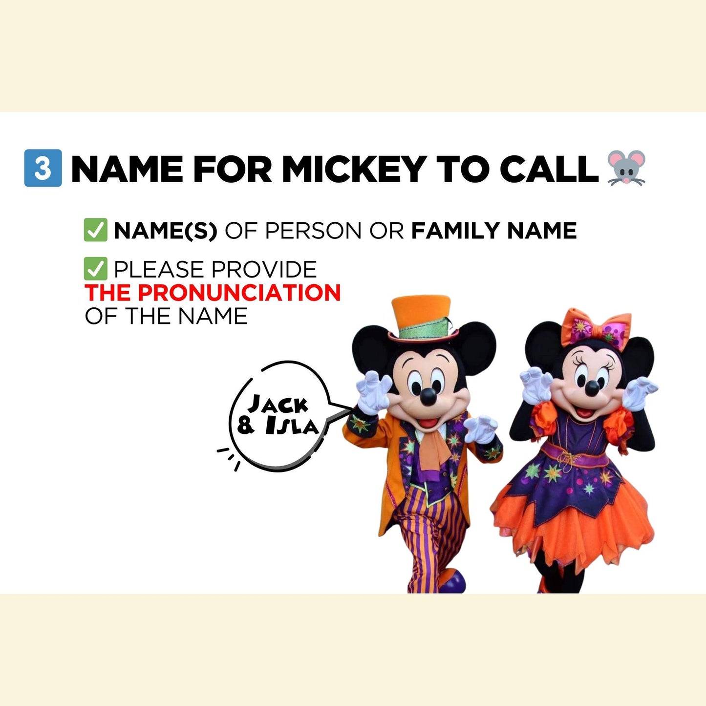 Halloween Personalized Surprise Trip Reveal Video Message Movie Mouse Kids Family World Land Theme Park Orlando Florida California Paris