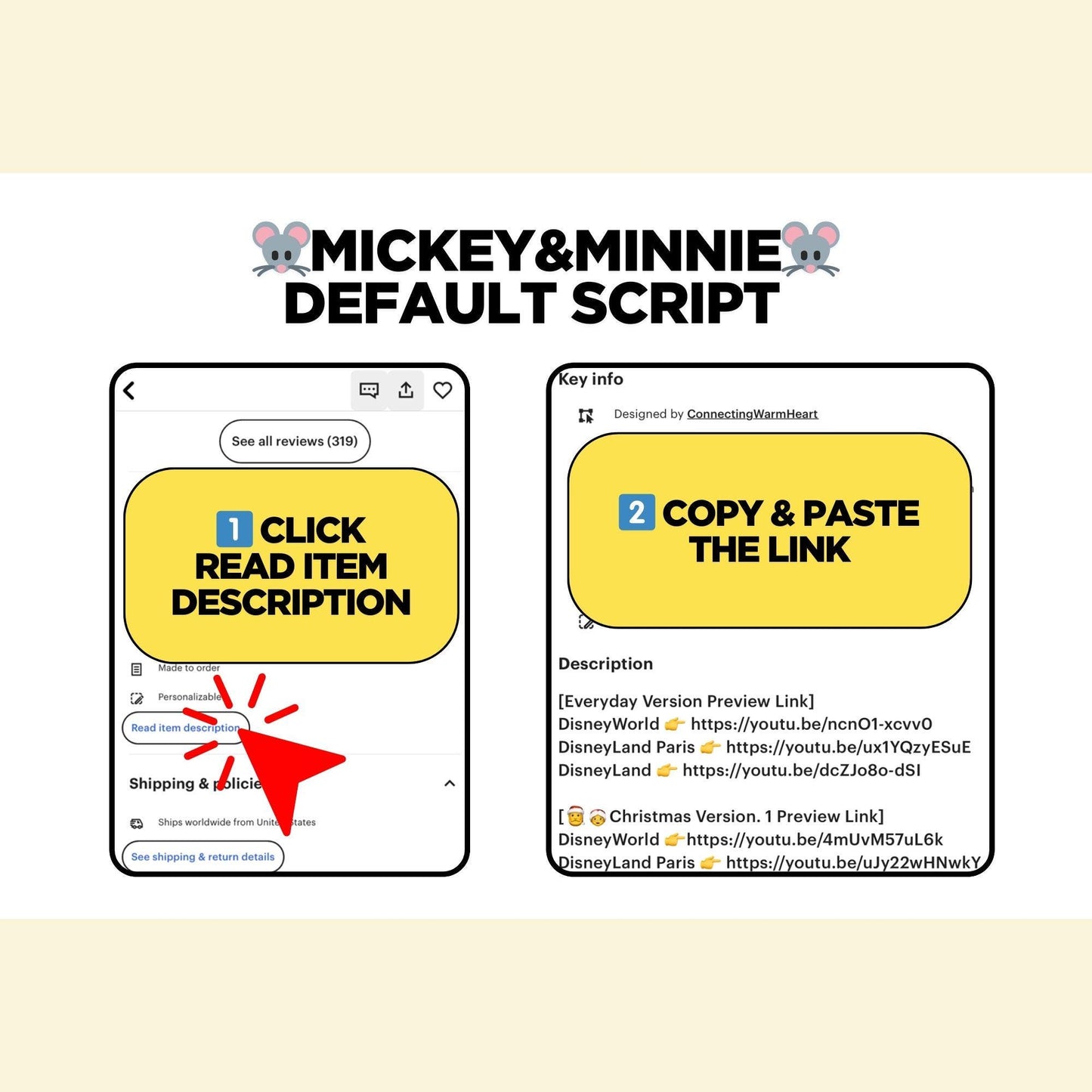 Halloween Personalized Surprise Trip Reveal Video Message Movie Mouse Kids Family World Land Theme Park Orlando Florida California Paris