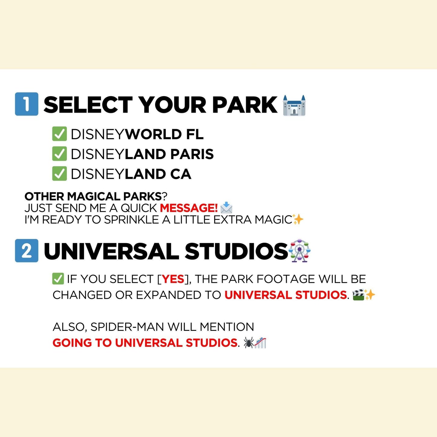 Personalized Spiderman Message Trip Reveal Video Surprise Kids Family Universal World Land Theme Orlando Florida California Paris Studios