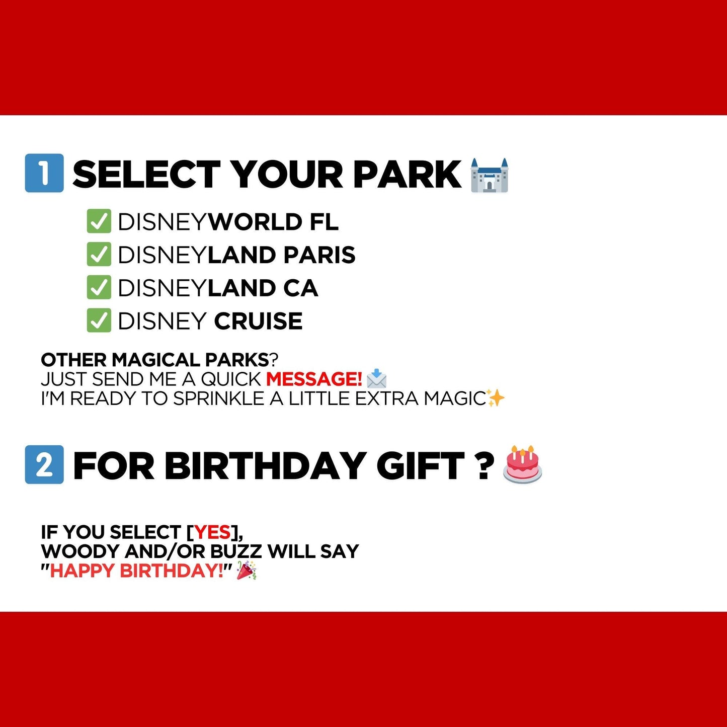 Personalized Toy Story Disney Trip Surprise Reveal Video Woody Buzz Call Kids Going to Disney World Disneyland Paris California Cruise