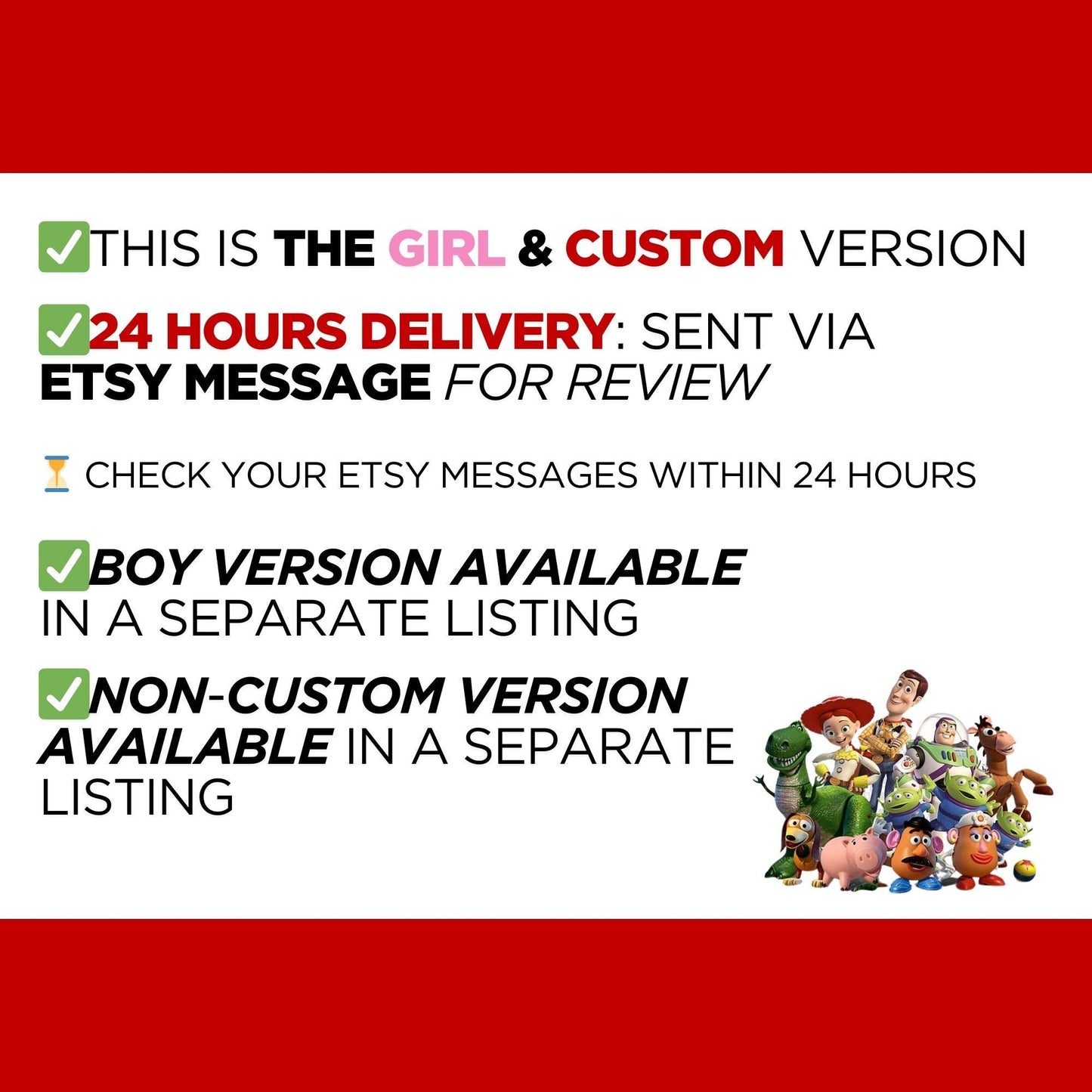 Personalized Girl Toy Story Gender Reveal Video Announcement, It's a Girl Gender Reveal Movie to Suprise, Gender Reveal Idea Unique