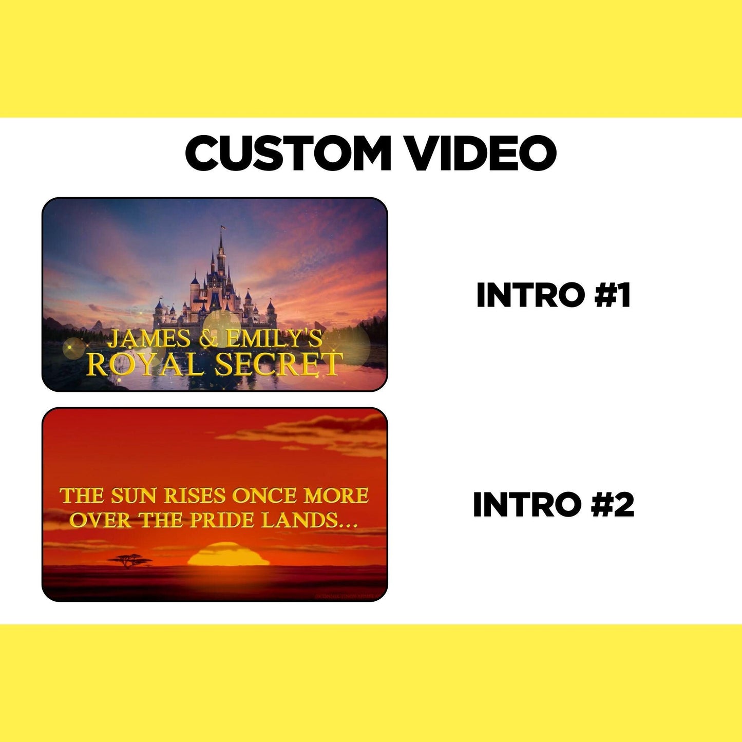 Personalized Pregnancy Announcement Video, Lion King Baby Reveal Movie, Baby Shower Video, We Are Pregnant Surprise Baby Announcement