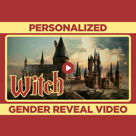 Personalized Girl Gender Reveal Movie Announcement, It's a girl Gender Reveal Video to Suprise, Witch Wizard Gender Reveal Idea Unique