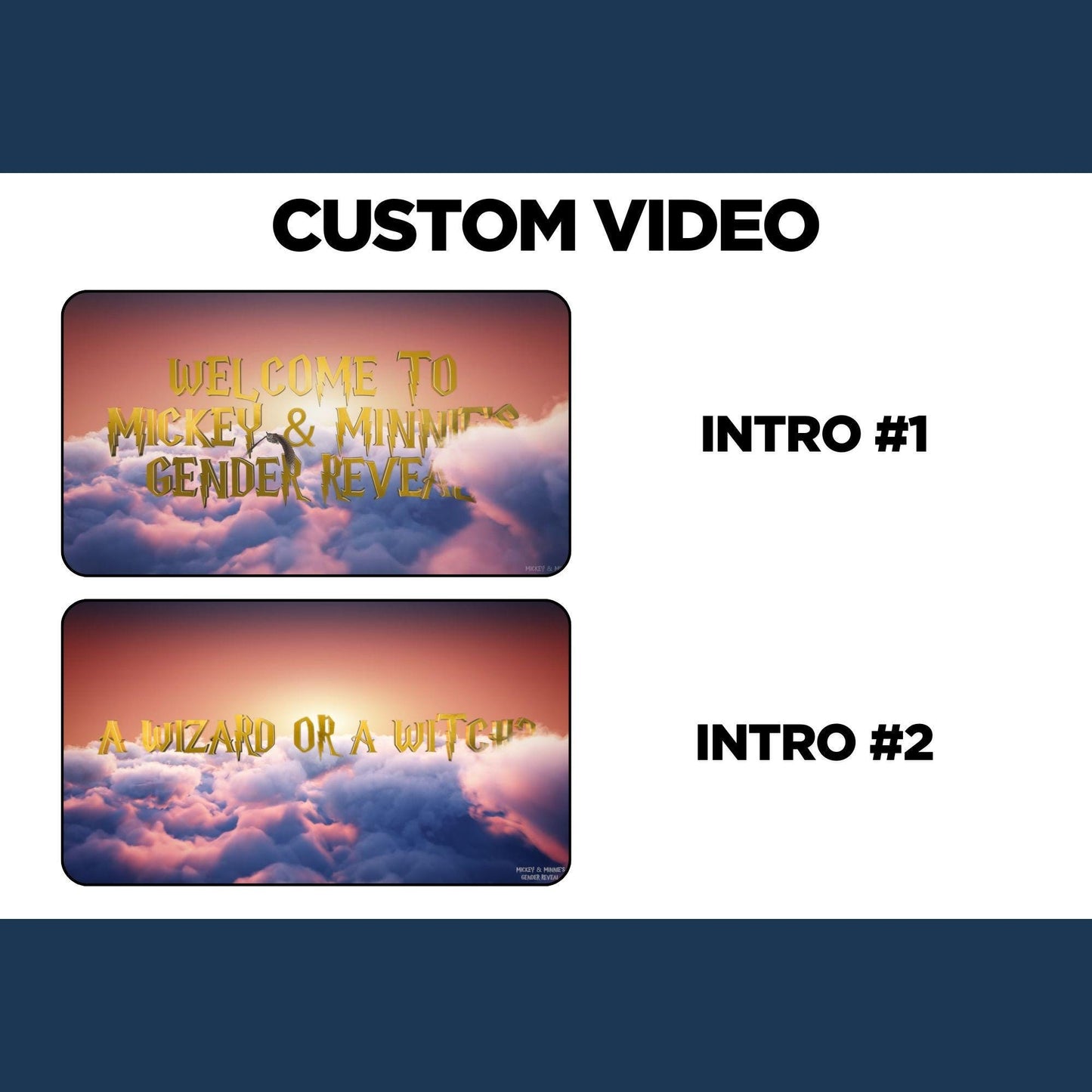 Personalized Boy Gender Reveal Movie Announcement, It's a Boy Gender Reveal Video to Suprise, Witch Wizard Gender Reveal Idea Unique