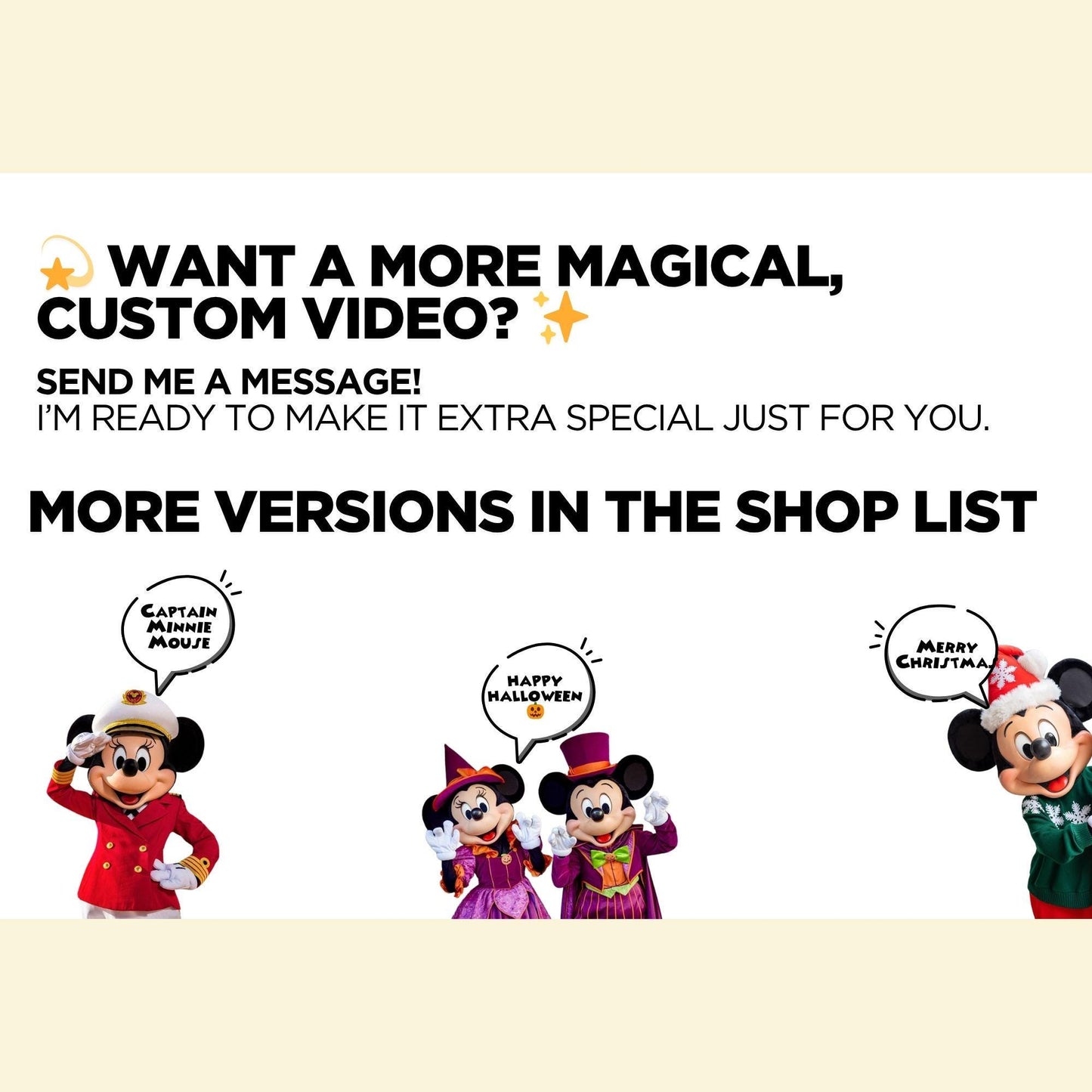 Personalized Surprise Cruise Video Trip Reveal Announcement Message Movie Mouse Magic Treasure Wish Wonder Fantasy Dream Destiny Adventure