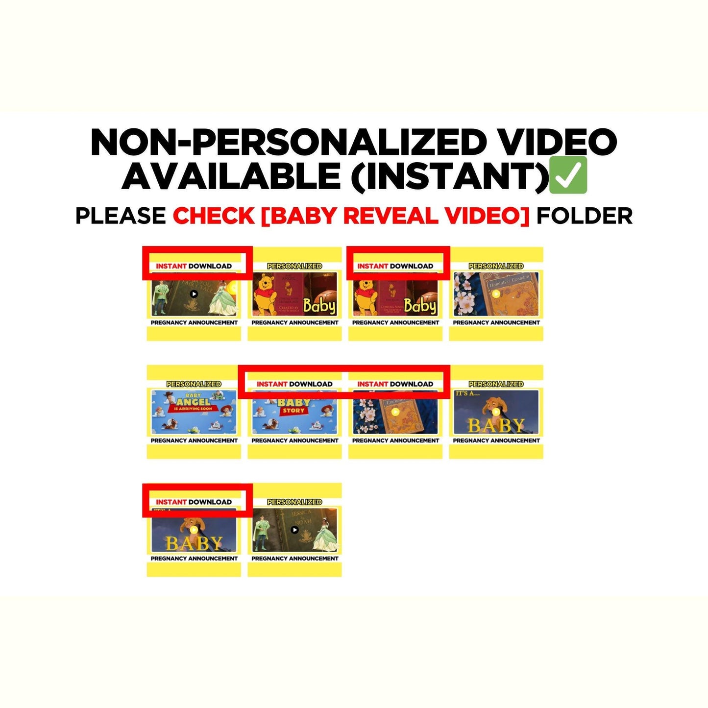 Personalized Storybook Pregnancy Announcement Video, Enchanted Baby Reveal Movie, Magical Baby Shower Video, We Are Pregnant Surprise